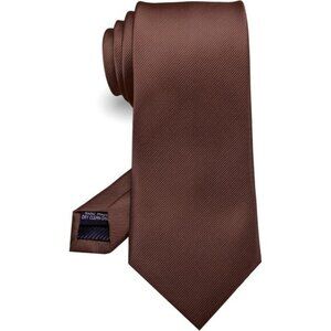 ⚡Men Coffee Imported Silk Blend Solid Color Formal Stylish Affordable Neck Tie